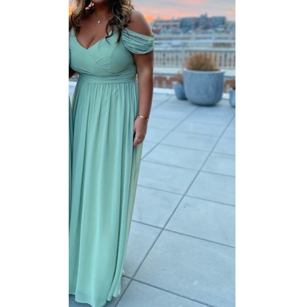Pistachio green dreamy gown